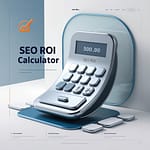 Calculateur de ROI SEO montrant une estimation des bénéfices et du retour sur investissement pour une stratégie SEO.